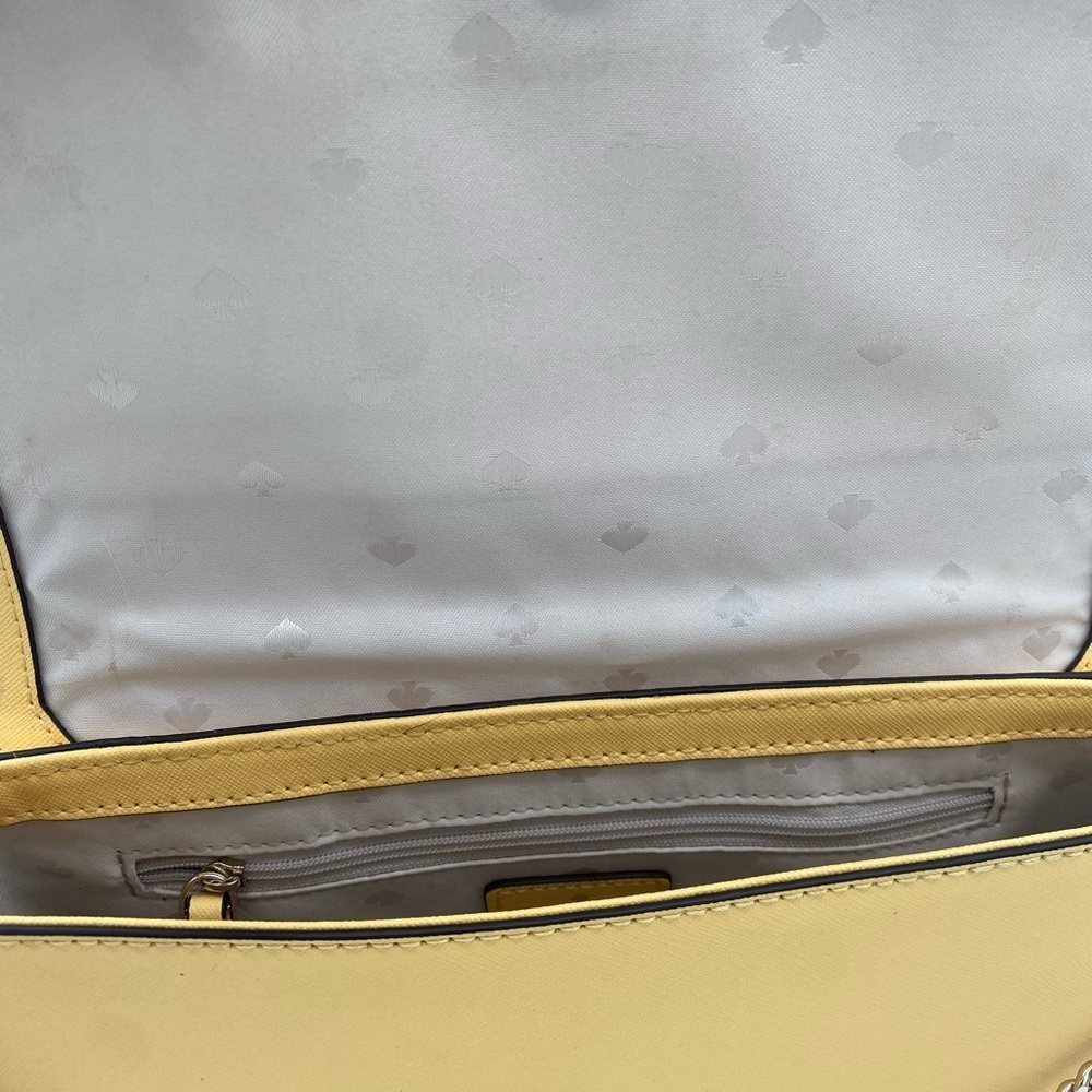 Kate Spade Women's Leather Laurel Way Greer Crossbody Bag Daybreak Yellow Small - Picture 7 of 9